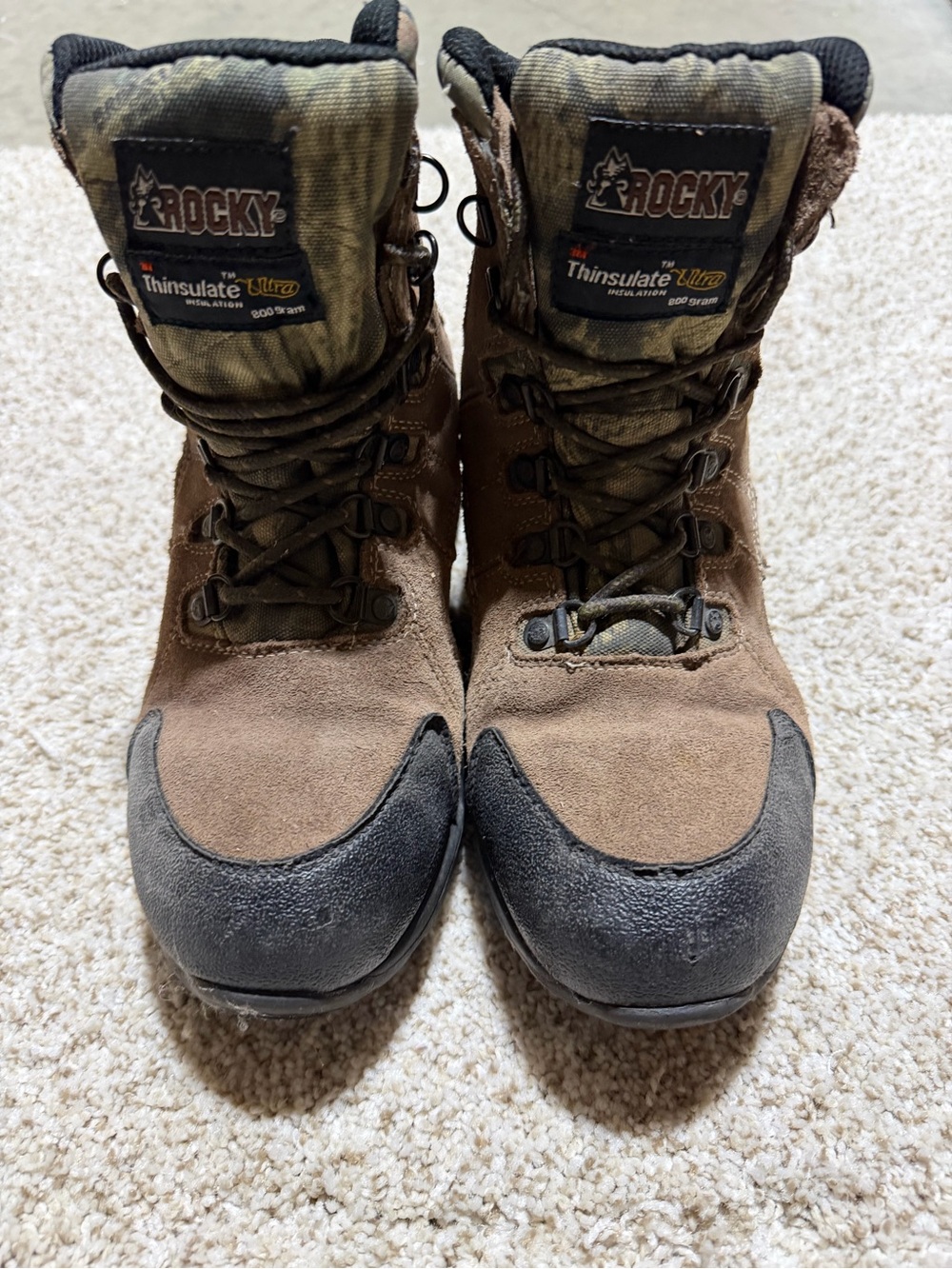 Rocky Brown and Black Thinsulate Youth Hunting Boots